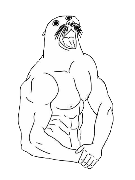 Seal Flexin' Discord sticker