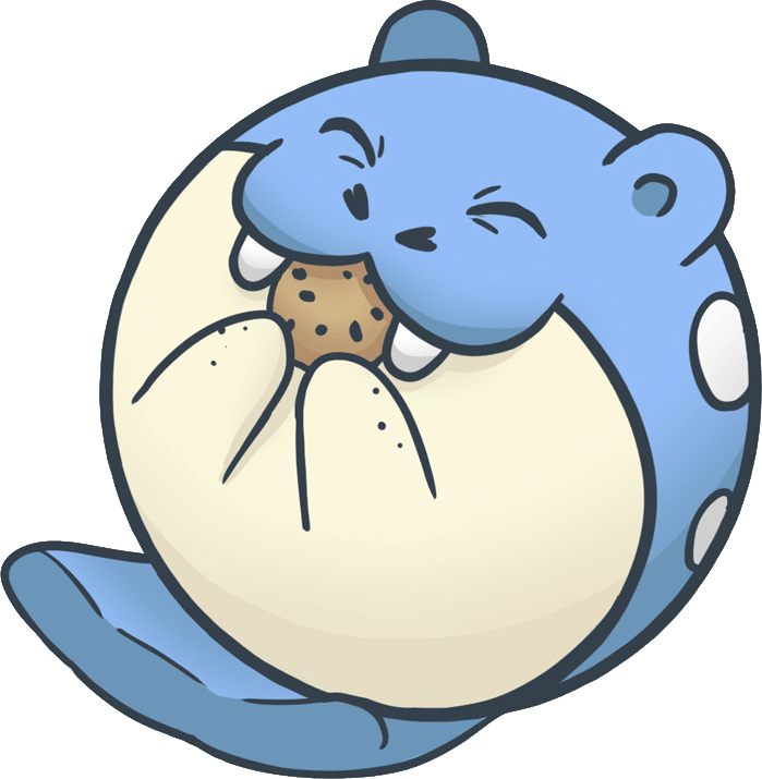 Seemops Spheal Cookie Roll Discord sticker