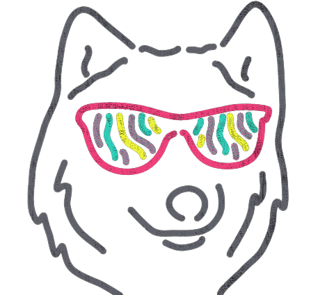 Cool Wolf Discord sticker