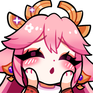Yae Miko - Squee / Adore Discord sticker