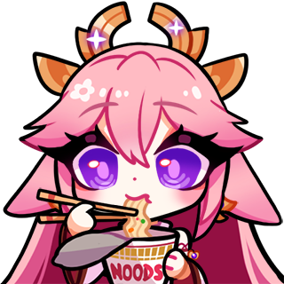 Yae Miko - Ramen Noodles Discord sticker