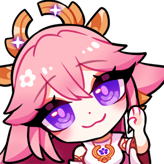 Yae Miko - Waving Discord sticker