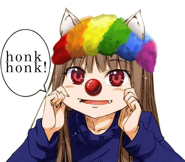 HoloClownin Discord sticker