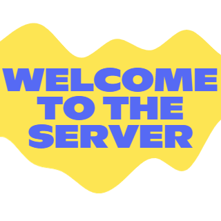 Welcome to the Server Discord sticker