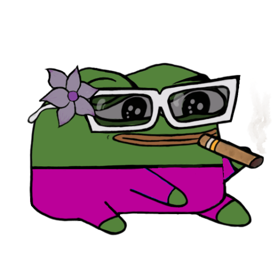 Girl Smoker Pepe Discord sticker