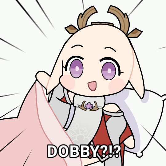 Yae Miko - Dobby / Bed Discord sticker