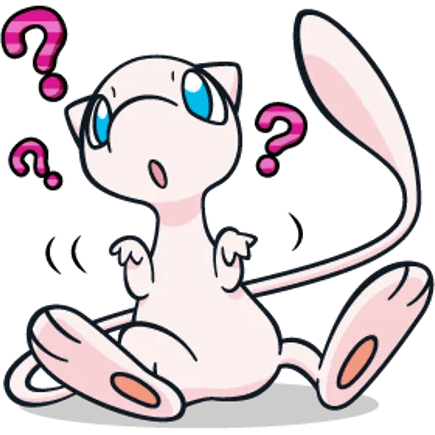 Mew nachdenklich confused Discord sticker