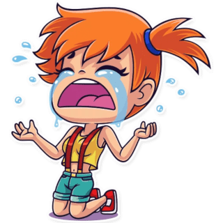 Misty weint verzweifelt crying Discord sticker