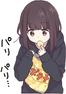 Menhera Having A Snack Discord sticker