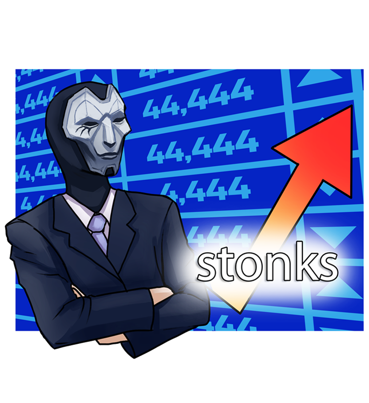 stonks Discord sticker