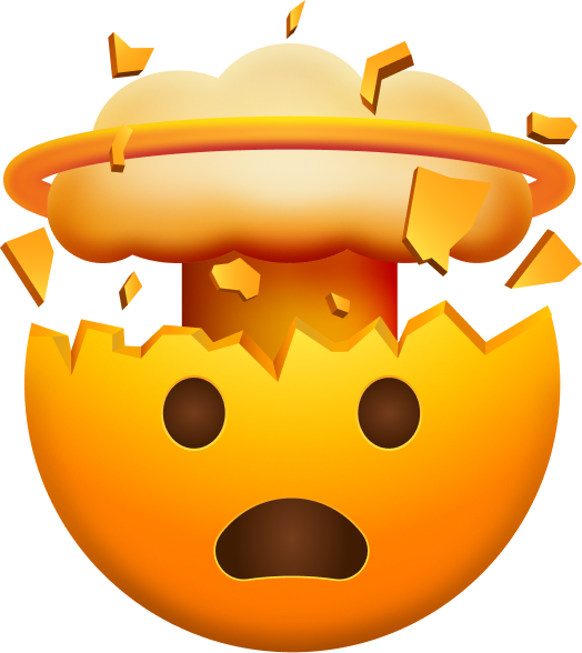 Exploding Head Discord sticker