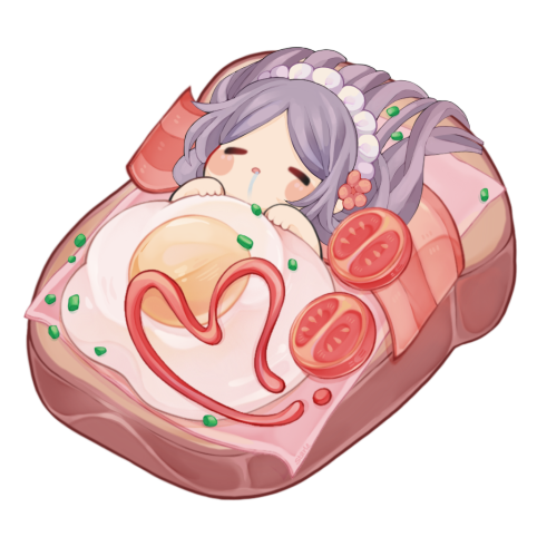 LinaSleepFood Discord sticker