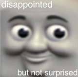 Disappointed but not surprised Discord sticker
