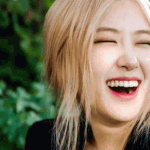 Rosé Laugh Discord sticker