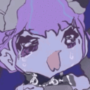 Aqua Crying Discord sticker