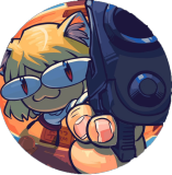 strange cat on the door Discord sticker
