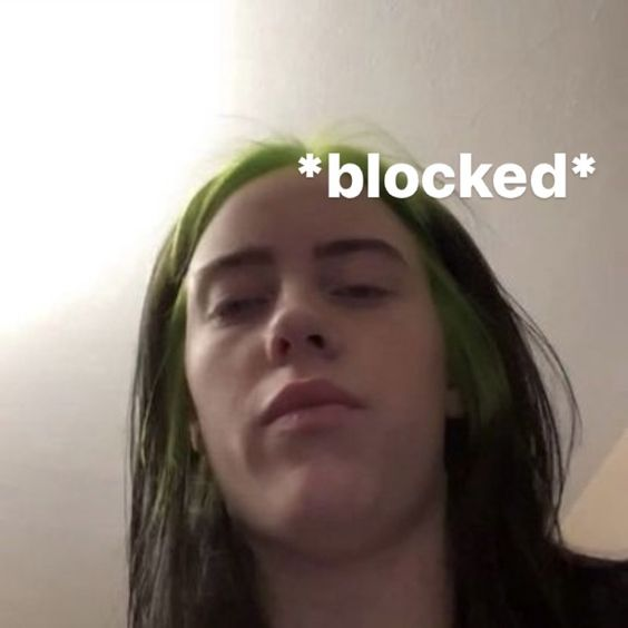 billie blocked Discord sticker