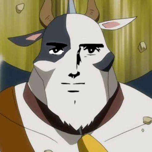 ManFace COw Discord sticker