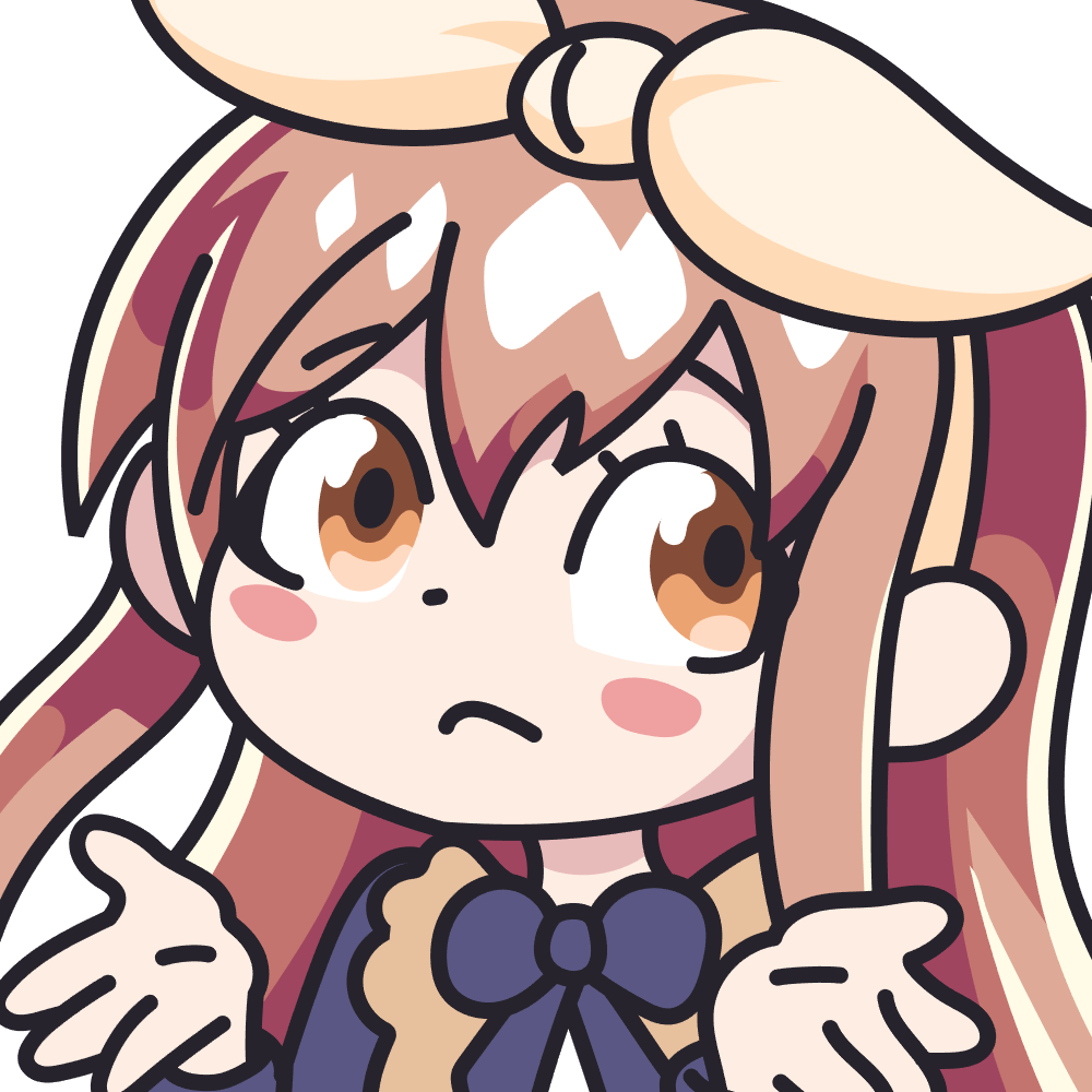 Asagao Shrug Discord sticker