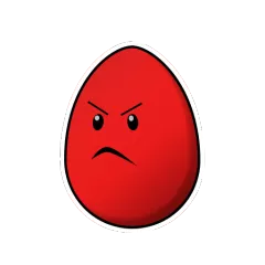 angry egg Discord sticker