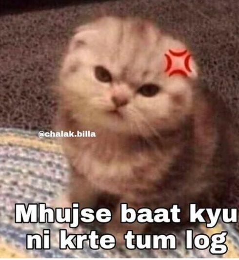 mughse baat kyu nhi karte Discord sticker