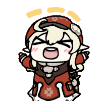 happy klee Discord sticker