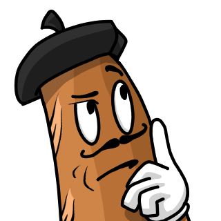 Thinking Baguette Discord sticker