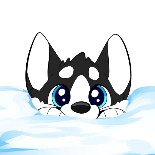 Husky Snow Discord sticker
