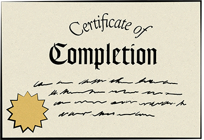 Certificate Of Completion Discord sticker