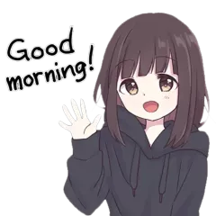 kmm menhera good morning Discord sticker