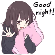 kmm menhera good night Discord sticker
