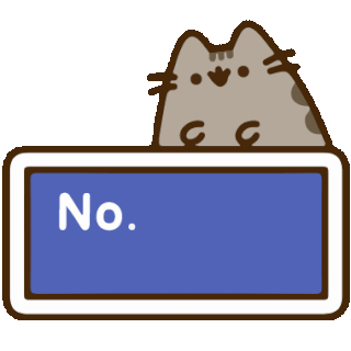 Pusheen No Discord sticker