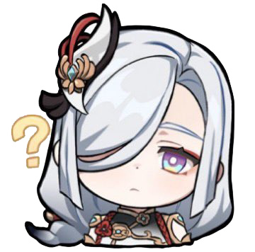 Shenhe Question Discord sticker