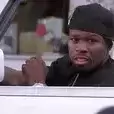 50 Cent laughing in the car