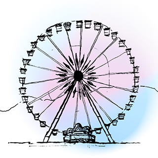 Coachella Ferris Wheel Discord sticker