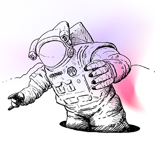 Coachella Space Man Discord sticker