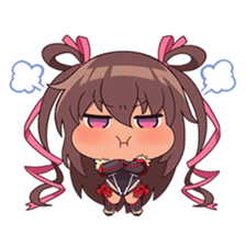 Yukikaze Pout Discord sticker