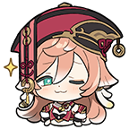 yanfei smug Discord sticker