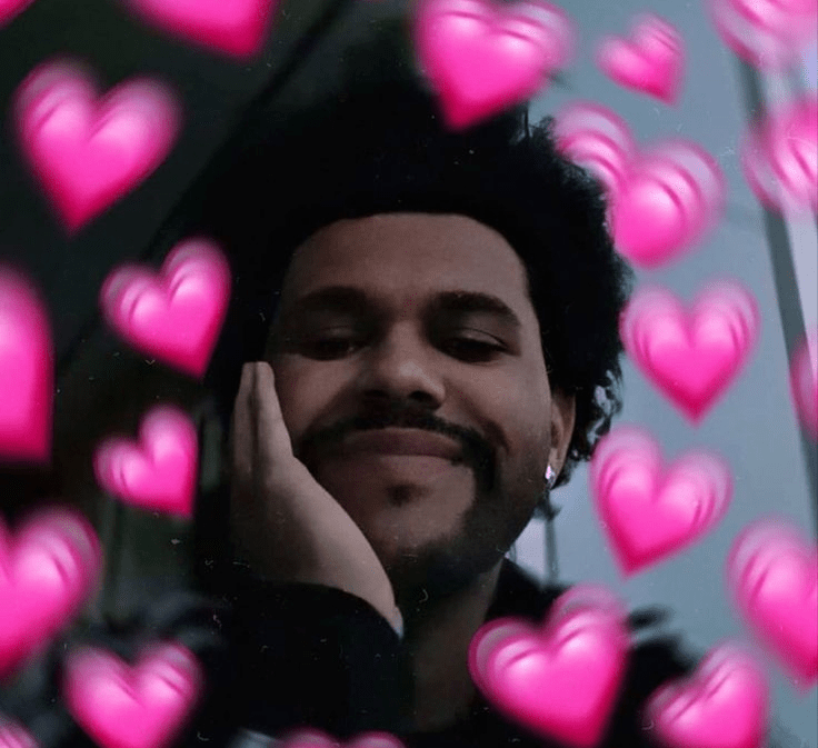 weeknd hearts Discord sticker
