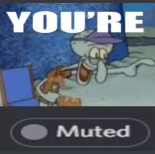 You're Muted Discord sticker