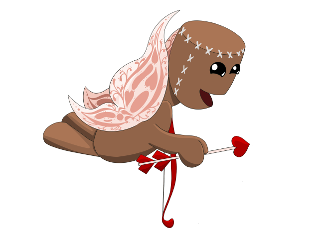 Sackboy Cupid Discord sticker