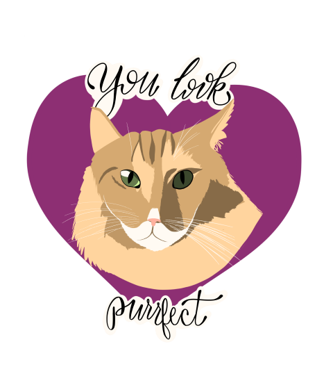 You Look Purrfect Discord sticker