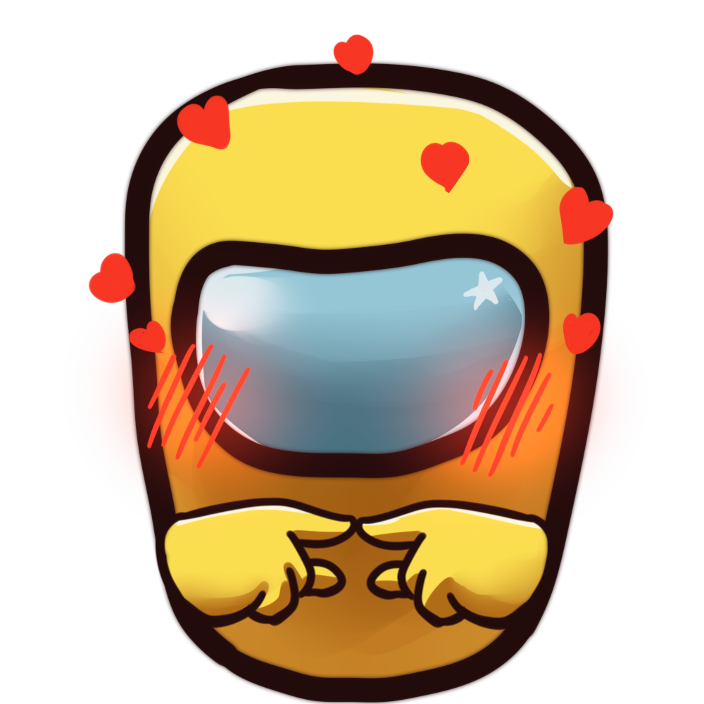 amongshy Discord sticker