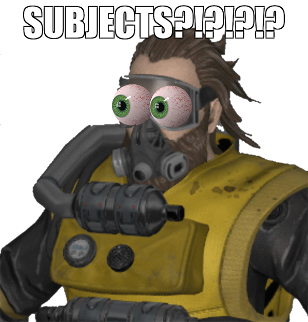 Subjects | InsertUsernameHere