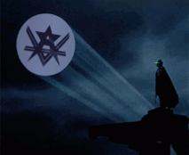 Rebel Star Bat Signal Discord sticker