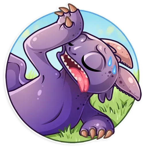 Toothless Faint Discord sticker