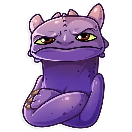 Toothless unamused Discord sticker