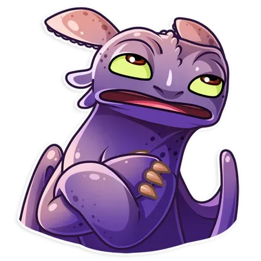 Toothless eyeroll Discord sticker
