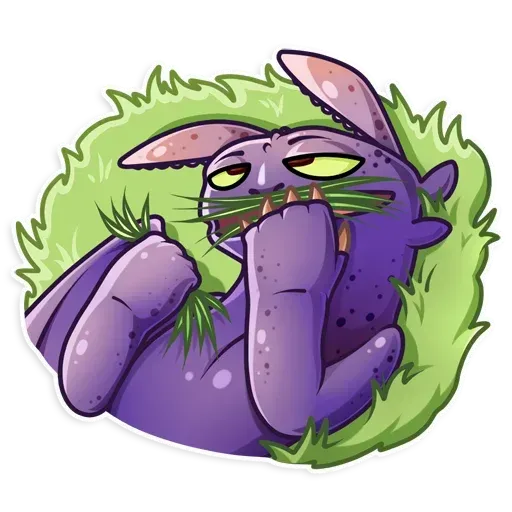 Toothless grass Discord sticker