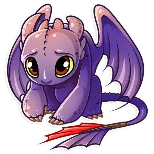 Toothless pleading Discord sticker